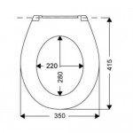 Toilet-seat, style: Wrapover, color: White Toilet seats & covers Toilet-seat, style: Wrapover, color: White Toilet seats & covers