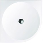 Shower tray Quarter round 100x100 material: Acrylic corner, color: White surface: Glossy Quadrant