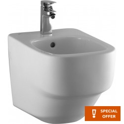 Bidet Wall-mounted, color: White surface: Glossy Wall-mounted