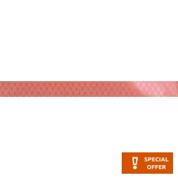 Border (listello) 4x40 Italy 1st choice surface: Glossy, hue: Red Tile Liners (Listello)-Decore