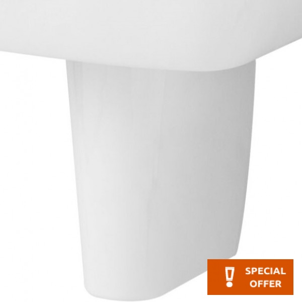 Pedestal Wall-mounted, color: White Pedestals