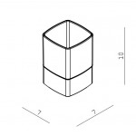 Ποτηροθήκη από ορείχαλκο επικαθήμενος τύπος, χρώμα: Χρωμέ επιφάνεια: Γυαλιστερή Ποτηροθήκες