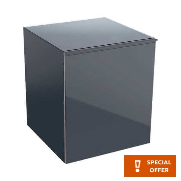 Ντουλάπι 45x52x47,6 από λάκα Lava, χρώμα: Γκρι Geberit