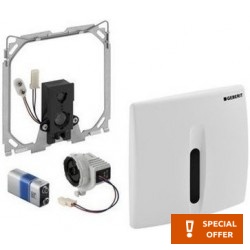 Flush valve for urinal electronic, color: White Flush valve systems