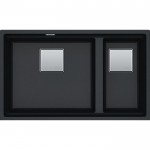 Sink Granite 69x42 free Undermount 1 ½ cabinet Onyx, color: Black Granite