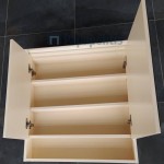 Bathroom mirror, shape: Rectangle 74x72,5x17 material: Lacquer, color: Beige Mirrors Bathroom mirror, shape: Rectangle 74x72,5x17 material: Lacquer, color: Beige Mirrors
