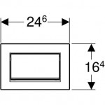 Flush wall plates for concealed cistern dual flush valve material: ABS Mechanical with string, color: Black surface: Matt Flush plates Flush wall plates for concealed cistern dual flush valve material: ABS Mechanical with string, color: Black surface: Matt Flush plates