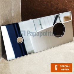 Plate material: Brass, color: Chrome Tap Plates