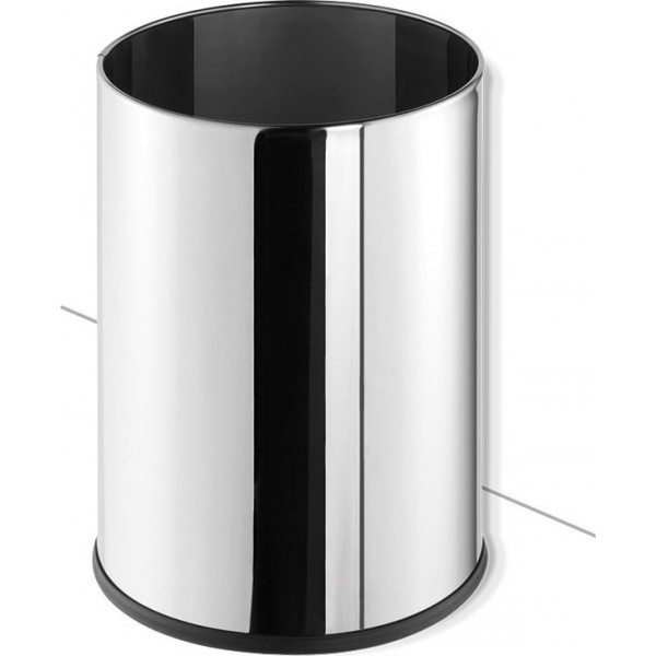 Waste bin material: Brass 9 lt Floor standing Open, color: Chrome surface: Glossy Dustbins