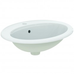 Washbasin Built-in 56x46 material: Porcelain With one hole With overflow, color: White surface: Glossy Built-in