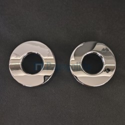 Ροζέτα (Σετ 2 τεμαχίων) μπαταρίας μπανιέρας/ ντουζιέρας από ορείχαλκο, χρώμα: Χρωμέ Ροζέτες