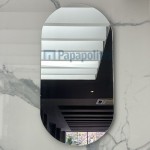 Καθρέπτης, σχήμα: Κάψουλα 45x90 από κρύσταλλο Καθρέπτες μπάνιου Καθρέπτης, σχήμα: Κάψουλα 45x90 από κρύσταλλο Καθρέπτες μπάνιου