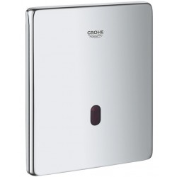 Flush wall plates for concealed cistern Electronic material: ABS single flush valve, color: Chrome surface: Matt Flush plates