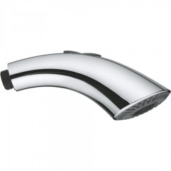 Phone battery kitchen material: Brass, color: Chrome Extractable showers