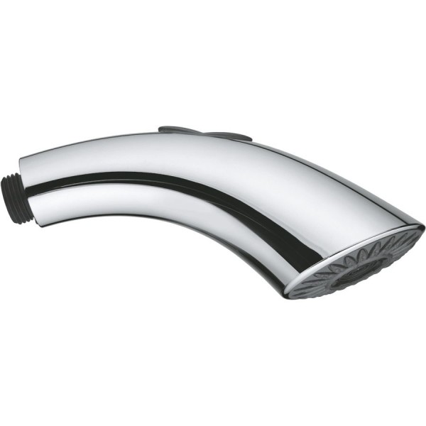 Phone battery kitchen material: Brass, color: Chrome Extractable showers