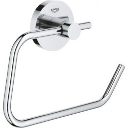 Paper holder ring style material: Brass, color: Chrome surface: Glossy Toilet paper holders