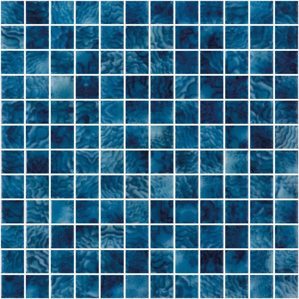 Ψηφίδα πισίνας 2,5x2,5 Ισπανίας, σχήμα: Τετράγωνο Α’ διαλογής, απόχρωση: Μπλε Ψηφίδες