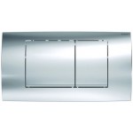 Flush wall plates for concealed cistern dual flush valve material: ABS Mechanical with string, color: Chrome surface: Glossy Flush plates
