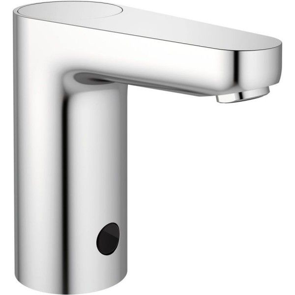 Wash basin tap Deck-mounted electronic material: Brass Without waste Μ size 220V, color: Chrome surface: Glossy Deck-mounted