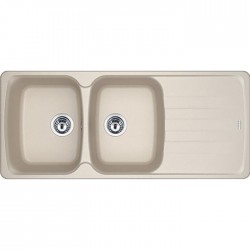 Sink Granite 116x50 left / right nested 2 cabinet, color: Beige Granite