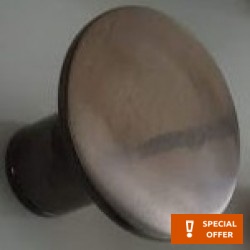 Hook Flat wall mounted material: Brass single Black Chrome, color: Black surface: Matt Hooks