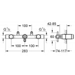 Wash basin tap Wall-mounted - concealed part 2 Handle Wall-mounted - concealed part Wash basin tap Wall-mounted - concealed part 2 Handle Wall-mounted - concealed part