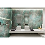 Floor tiles 59,7x119,7 Italy glossy, 6mm, style: marble 1st choice rettificato surface: Glossy, hue: Green Plain tiles