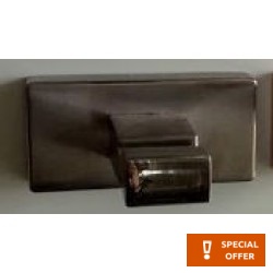 Hook Flat wall mounted material: Brass single Glossy Black Chrome, color: Black surface: Glossy Hooks