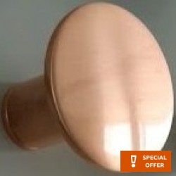 Άγκιστρο από ορείχαλκο μονό Glossy Rose Gilded, χρώμα: Ροζ Χρυσό επιφάνεια: Γυαλιστερή Άγκιστρα