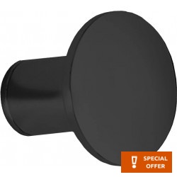 Άγκιστρο από ορείχαλκο μονό Black Matt, χρώμα: Μαύρο επιφάνεια: Ματ