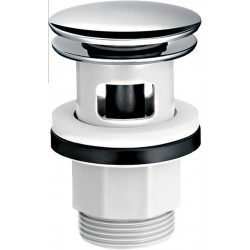 Waste Valve pop-up for wash basin With overflow material: Brass surface: Glossy, color: Chrome