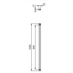 Bracing bracket vertical for shower enclosure material: Brass, color: Chrome Bracing brackets Bracing bracket vertical for shower enclosure material: Brass, color: Chrome Bracing brackets