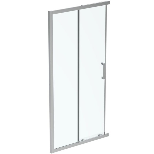 Shower enclosure Linear 100x195 6mm sliding transparent crystal surface: Glossy, color: Chrome Linear Shower enclosure Linear 100x195 6mm sliding transparent crystal surface: Glossy, color: Chrome Linear