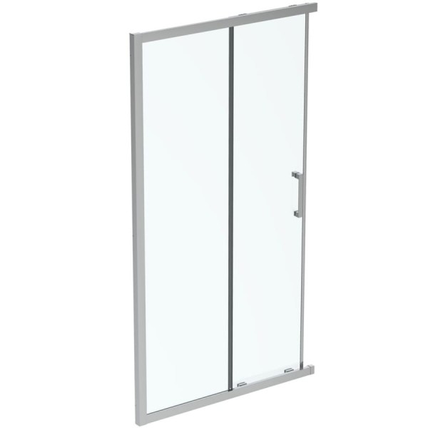 Shower enclosure Linear 110x195 6mm sliding transparent crystal surface: Glossy, color: Chrome Linear Shower enclosure Linear 110x195 6mm sliding transparent crystal surface: Glossy, color: Chrome Linear