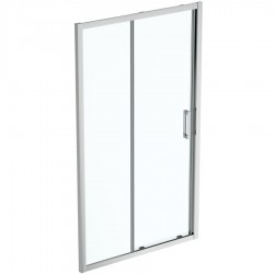 Shower enclosure Linear 115x195 6mm sliding transparent crystal surface: Glossy, color: Chrome