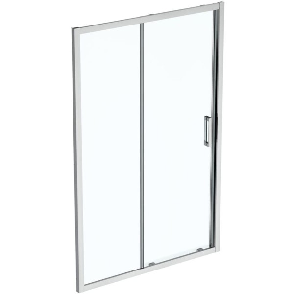 Shower enclosure Linear 130x195 6mm sliding transparent crystal surface: Glossy, color: Chrome Linear Shower enclosure Linear 130x195 6mm sliding transparent crystal surface: Glossy, color: Chrome Linear