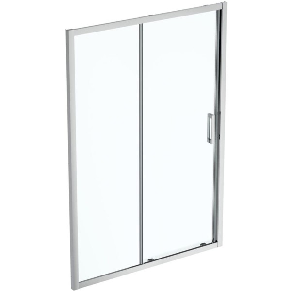 Shower enclosure Linear 140x195 6mm sliding transparent crystal surface: Glossy, color: Chrome Linear Shower enclosure Linear 140x195 6mm sliding transparent crystal surface: Glossy, color: Chrome Linear