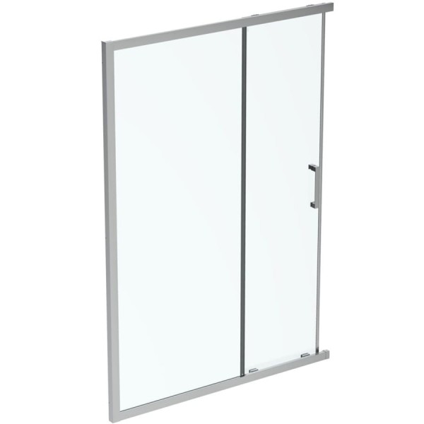 Shower enclosure Linear 140x195 6mm sliding transparent crystal surface: Glossy, color: Chrome Linear Shower enclosure Linear 140x195 6mm sliding transparent crystal surface: Glossy, color: Chrome Linear