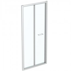 Καμπίνα ντουζιέρας ευθύγραμμη 90x195 6mm πτυσσόμενη BF, κρύσταλλο διαφανές επιφάνεια: Γυαλιστερή, χρώμα: Χρωμέ Ευθύγραμμες