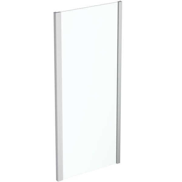 Shower enclosure Linear 90x195 6mm fixed transparent crystal surface: Glossy, color: Chrome Linear Shower enclosure Linear 90x195 6mm fixed transparent crystal surface: Glossy, color: Chrome Linear