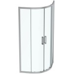 Shower enclosure Quadrant 90x90x195,5 6mm opening transparent crystal surface: Glossy, color: Chrome Quadrant Shower enclosure Quadrant 90x90x195,5 6mm opening transparent crystal surface: Glossy, color: Chrome Quadrant