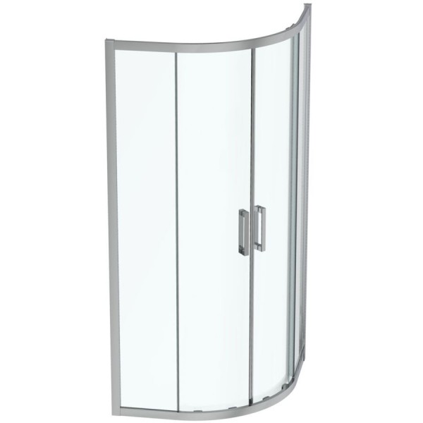 Shower enclosure Quadrant 90x90x195,5 6mm opening transparent crystal surface: Glossy, color: Chrome Quadrant Shower enclosure Quadrant 90x90x195,5 6mm opening transparent crystal surface: Glossy, color: Chrome Quadrant
