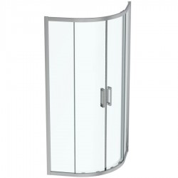 Shower enclosure Quadrant 90x90x195,5 6mm opening transparent crystal surface: Glossy, color: Chrome