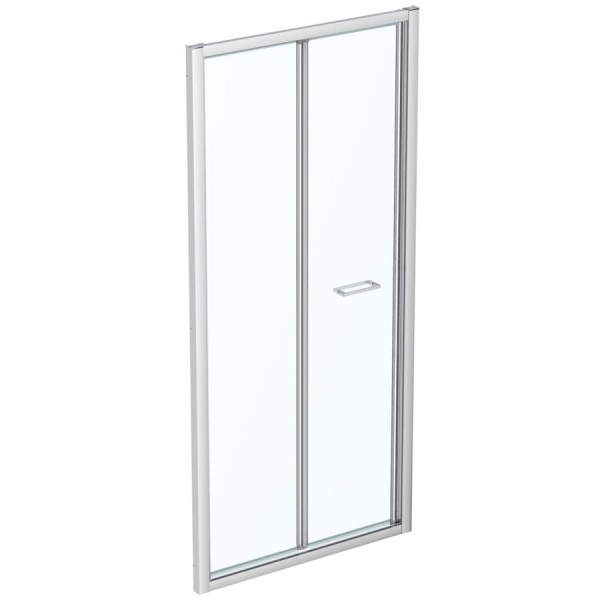 Καμπίνα ντουζιέρας ευθύγραμμη 95x195 6mm πτυσσόμενη BF, κρύσταλλο διαφανές επιφάνεια: Γυαλιστερή, χρώμα: Χρωμέ Ευθύγραμμες