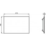 Grille blinds polished material: Inox, color: Chrome Grille blinds polished material: Inox, color: Chrome