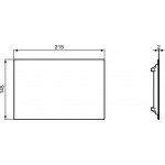 Grille blinds material: ABS, color: White Parts Grille blinds material: ABS, color: White Parts