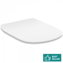 Toilet-seat soft closing, style: Sandwich Slim, color: White Toilet seats & covers
