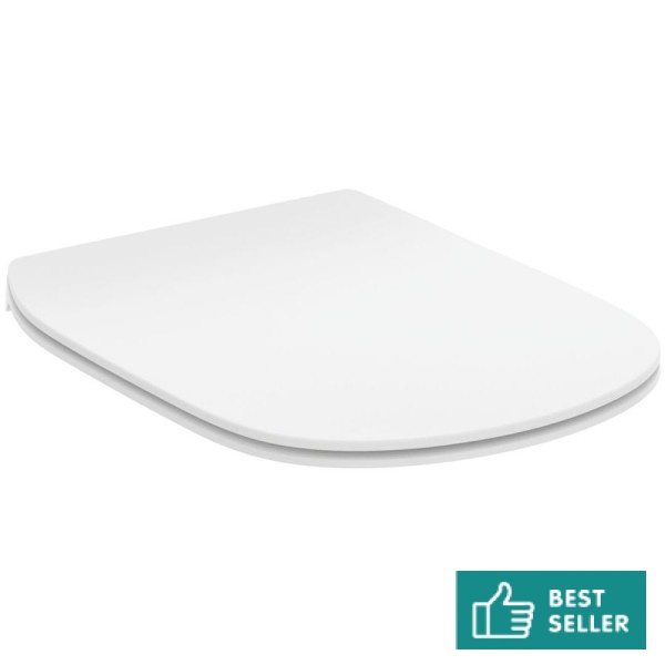 Κάλυμμα λεκάνης soft closing Sandwich Silk White (ματ) slim, χρώμα: Λευκό Καλύμματα Κάλυμμα λεκάνης soft closing Sandwich Silk White (ματ) slim, χρώμα: Λευκό Καλύμματα