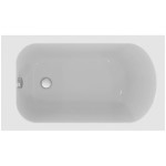 Bathtub Rectangular 120x70 material: Acrylic, color: White no grab bars surface: Glossy Rectangular