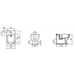 Bidet Floor standing Back to wall, color: White surface: Matt Floor standing Bidet Floor standing Back to wall, color: White surface: Matt Floor standing